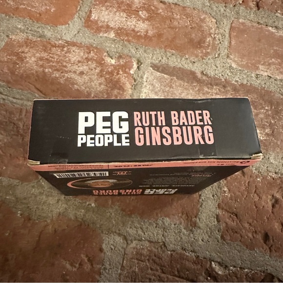 Peg People Ruth Bader Ginsburg RBG Wooden Figurine Collectible with Biography - Picture 5 of 12